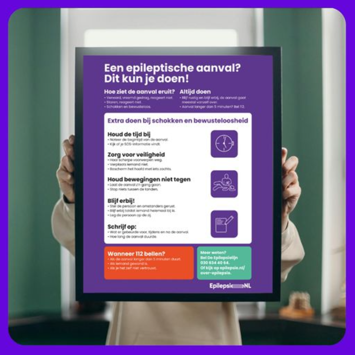 "Eerste hulp bij epileptische aanvallen" poster